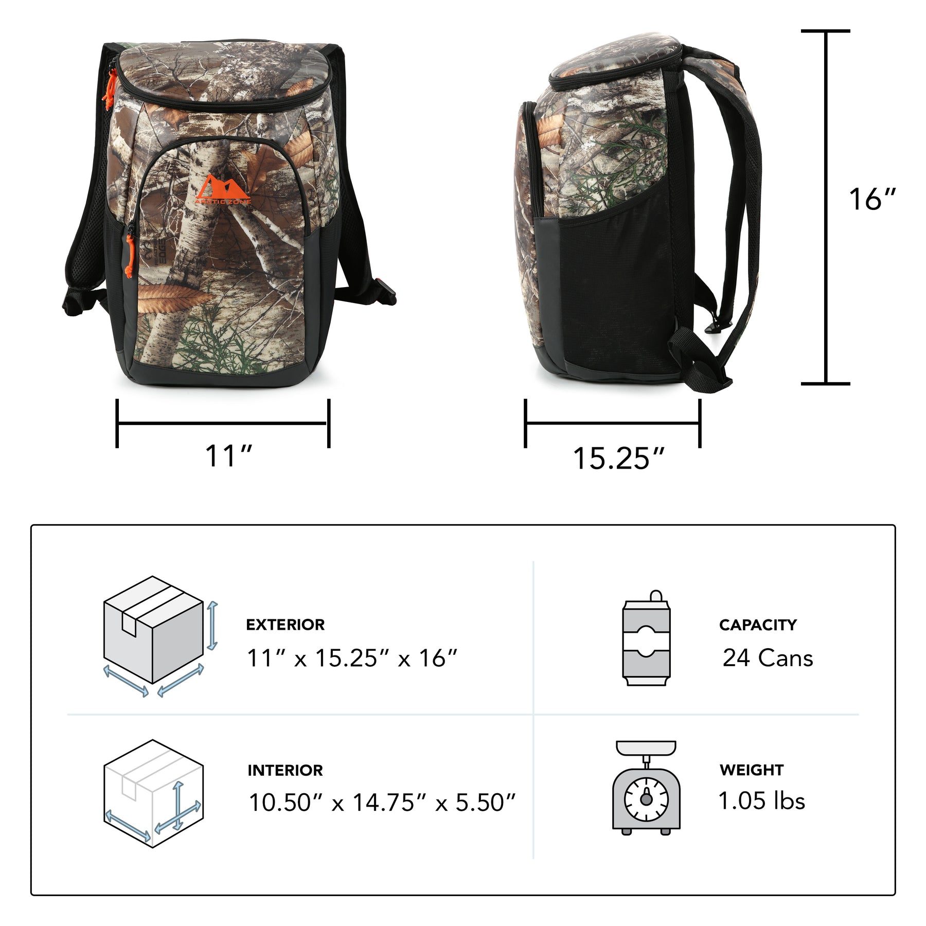 Arctic Zone® 24 Can Realtree® Backpack Cooler | Arctic Zone